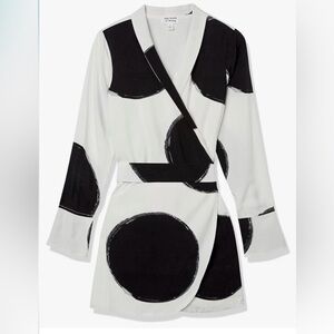 The Drop Women's Polka Dot Black & White Wrap Dress by Paige Desorbo Influencer